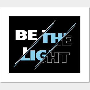 Colorful Be the Light Christian Design Posters and Art